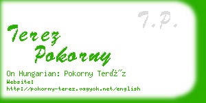 terez pokorny business card